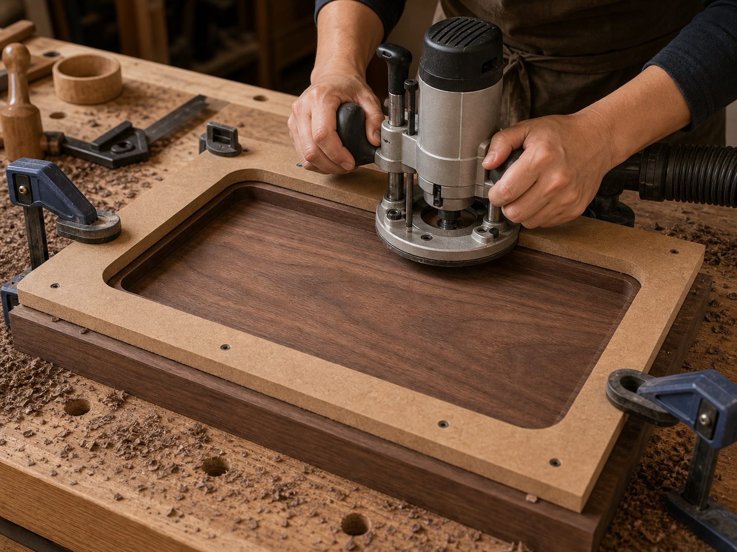Rout the tray recess photo 1
